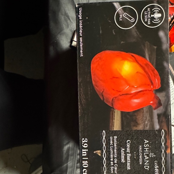 Ashland Halloween Animated Heart Decor - Red and Orange - Picture 4 of 4